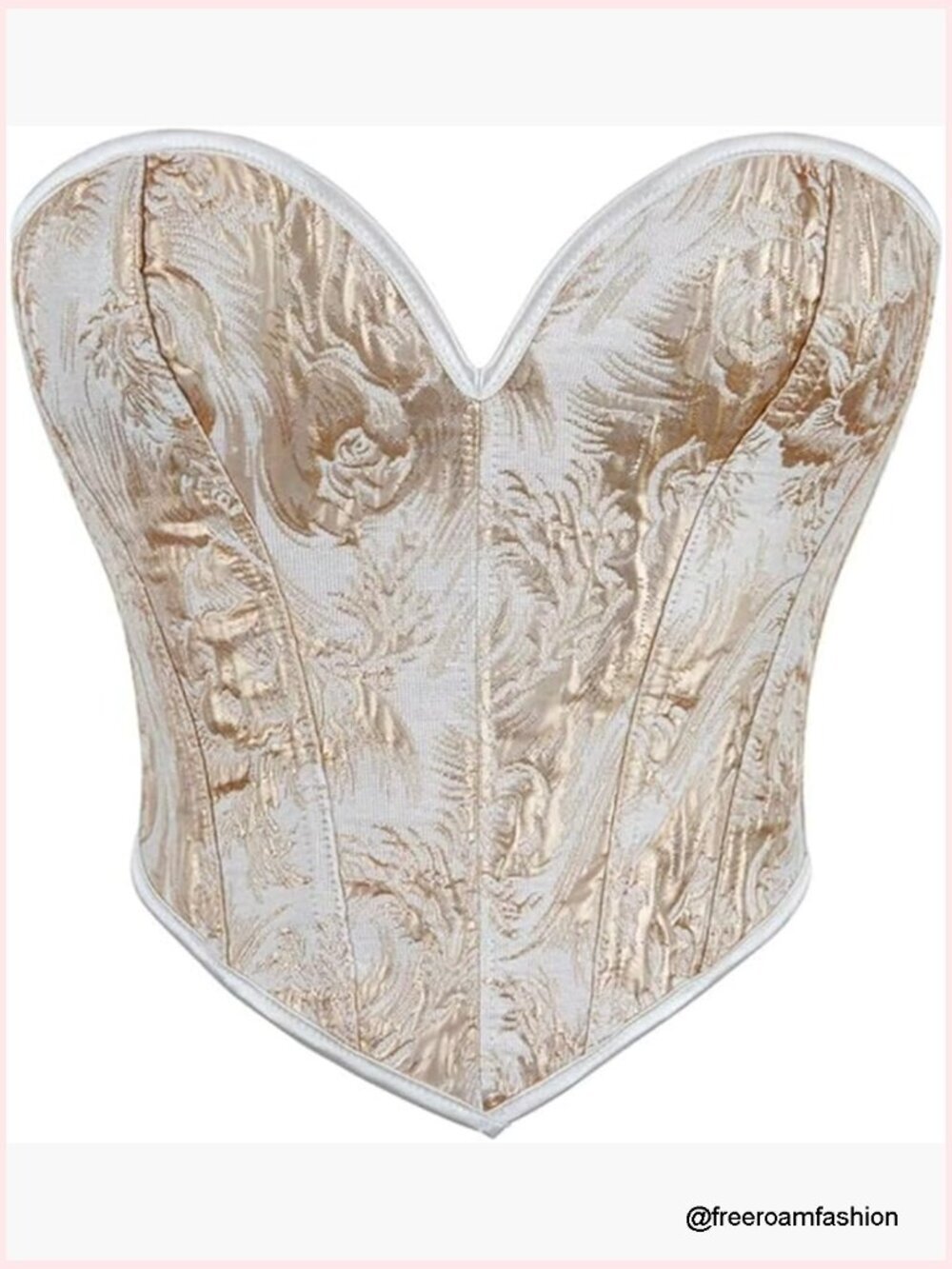 Victorian Overbust Corset Lace Up Bustier Renaissance Top